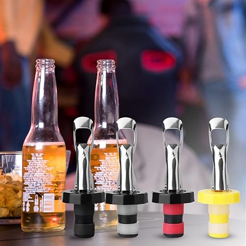 Miniatura 4 de 8 tapones de vino reutilizables, tapón de botella de vacío de silicona, tapón manual de botella de bebidas expansible, tapón hermético para botella