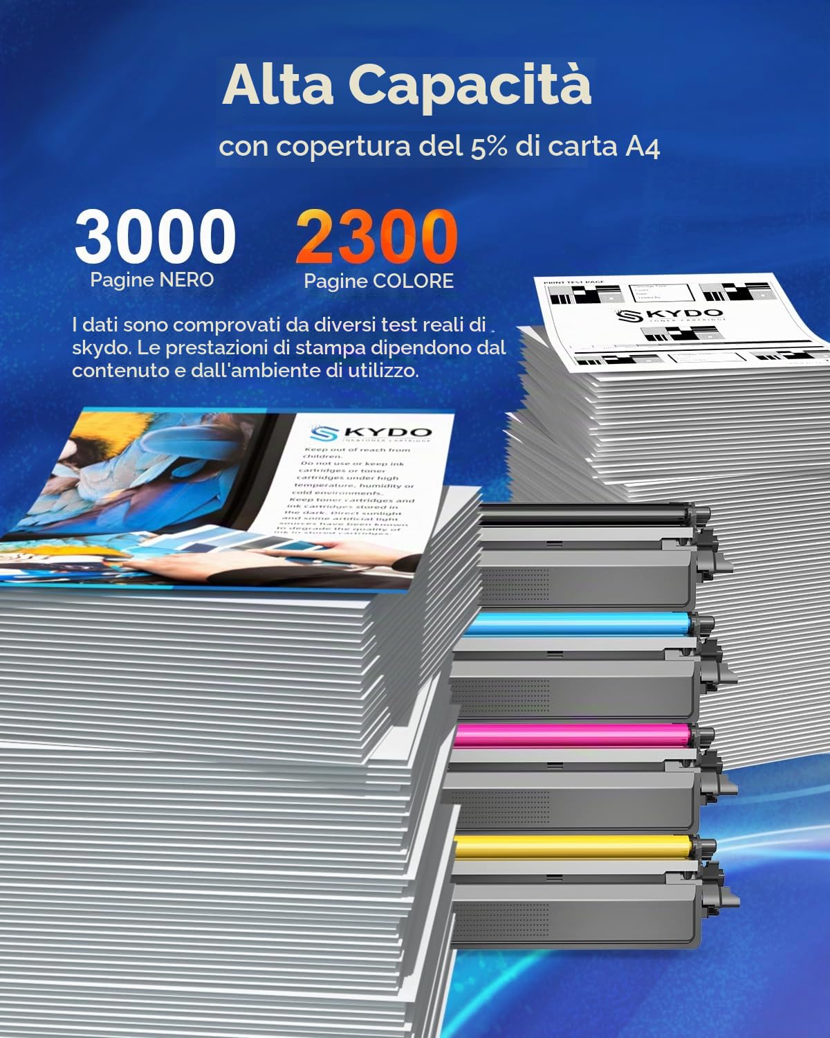Skydo TN248XL TN248 Cartucce Toner Compatibili per Brother TN248 TN248CMYK TN-248 per Brother DCP-L3520CDWE L3520CDW L3560CDW MFC-L3760CDW LC3740CDW HL-LC3215CW LC3220CW (Nero Ciano Magenta Giallo)
