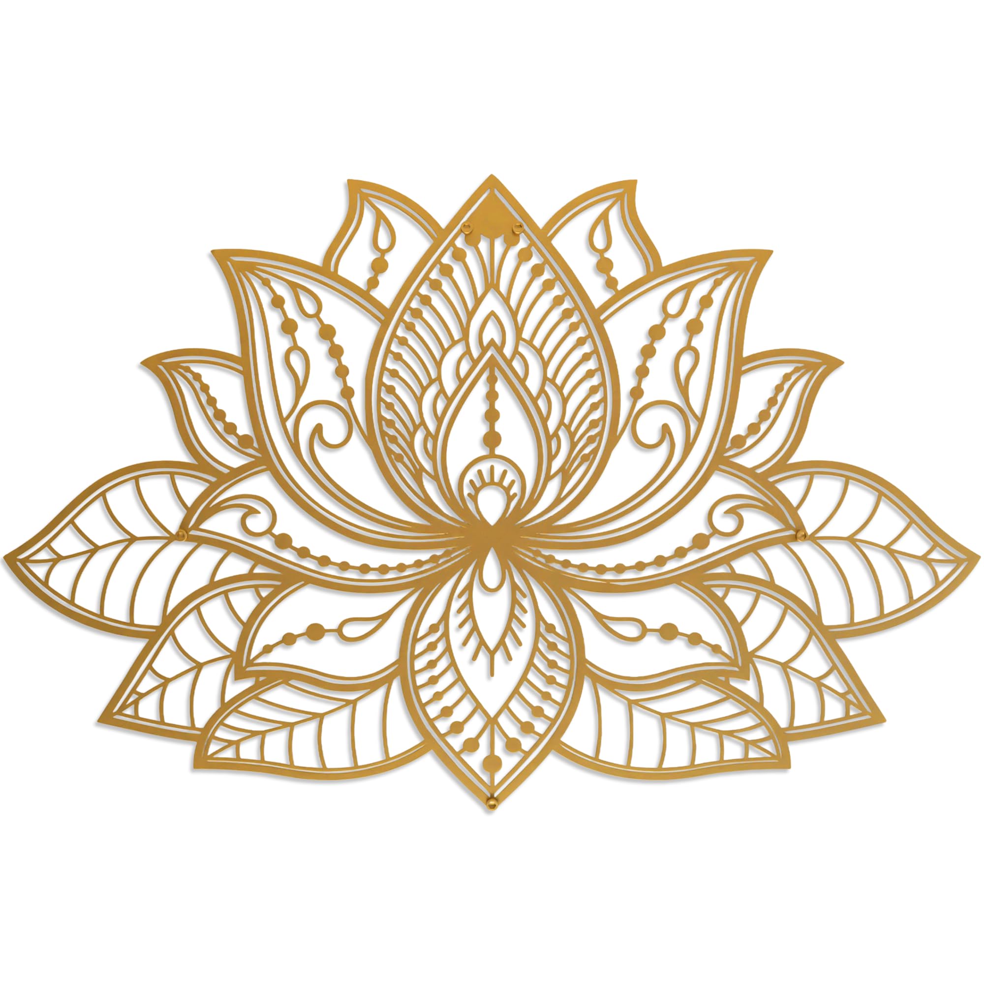 Mandala Wall Decor - Lotus Flower Metal Art -1
