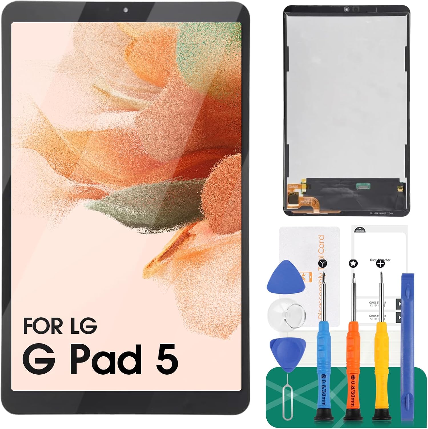 for LG G Pad 5 Screen Replacement for LG G Pad 5 LCD Replacement for LG G Pad 5 Display Digitizer Touch Screen Assembly Repair Parts LM-T600L T600L 10.1"