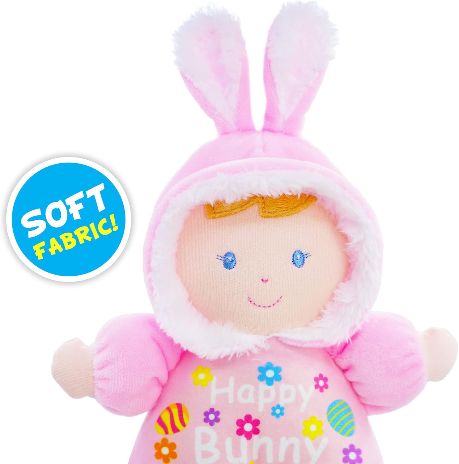 June Garden 9" My First Doll Olivia - Soft Plush Bunny Baby Doll - Easter Gift for Infants and Toddlers