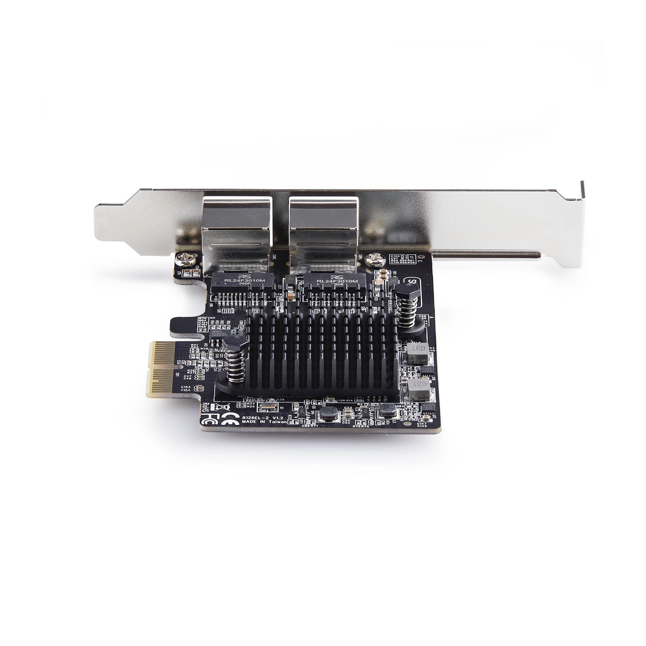 StarTech Carte Réseau PCIe Gigabit 5G, 2 Ports (PR25GR-NETWORK-CARD) | Realtek RTL8126, 5G/2, 5G/1G/100M/10M, Carte LAN PCI Express, Windows/Linux