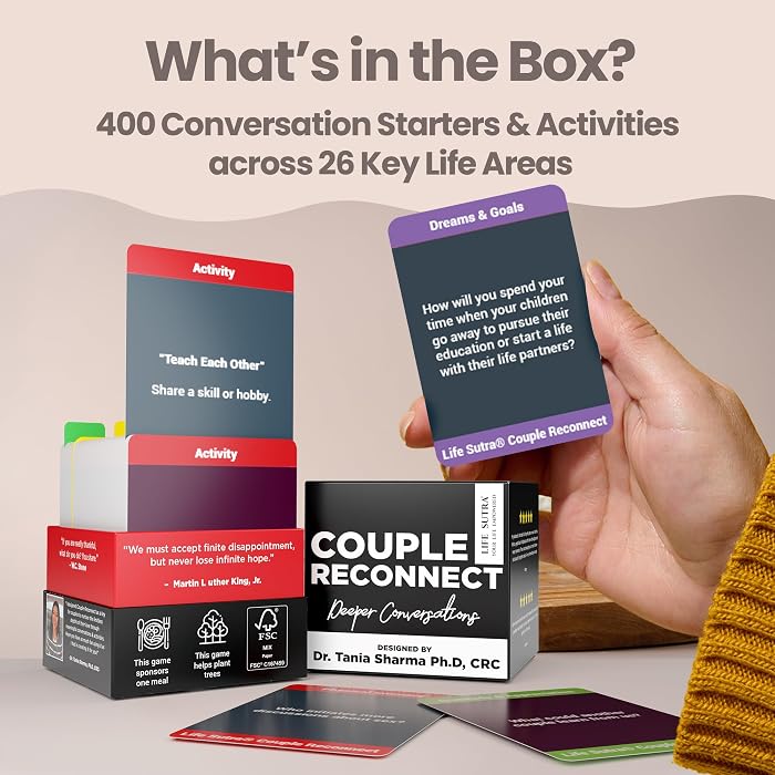 Couple conversation game with 400 activities