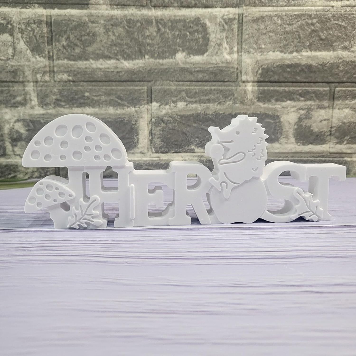 Herbst Silikonformen - Kürbis & Igel Buchstaben Für DIY Projekte