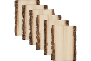 Walnut Hollow Basswood Plank Small with Live Edge Wood (Pack of 6)