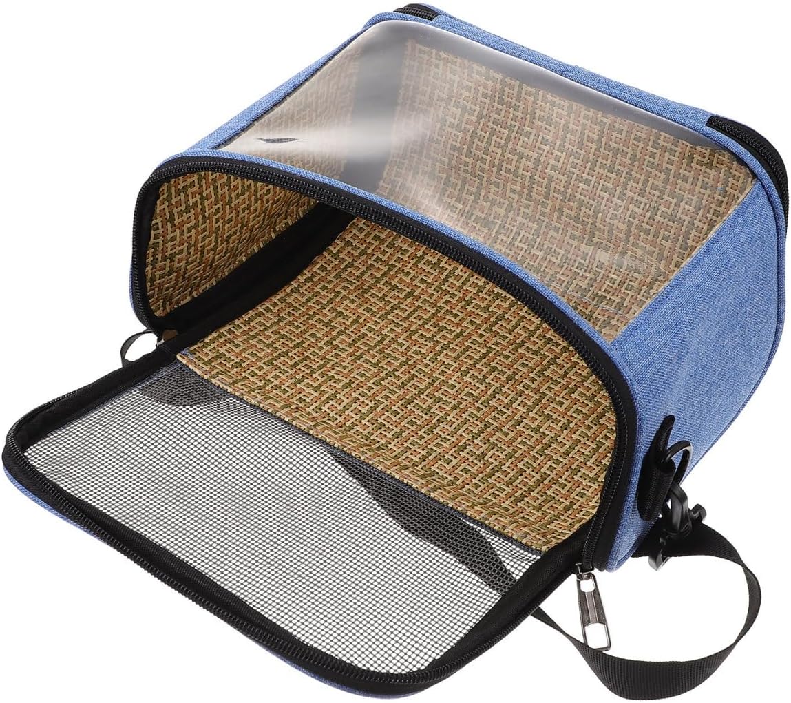 NUOBESTY Capacity Transparent Parrot Carrier Bag Scratch-Resistant Handheld Travel Pouch for Outdoor Pet Supplies Convenient Portable Bird Travel Cage for Hiking Shopping Cycling