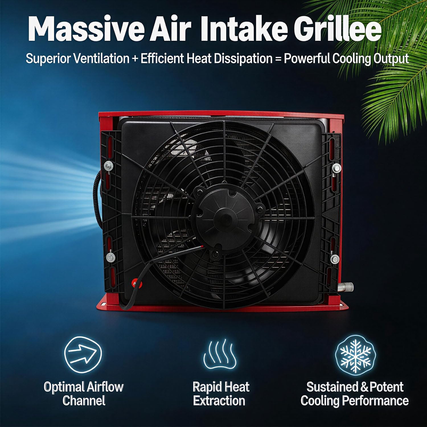 12V DC 11000 BTU Mini Split Truck Cab Air Conditioner,RV Truck Camper A/C Unit, Air Volume 500m³ / h Fast Cooling, Low Noise,Cab Air Conditioner for RV,Pickup Trucks, Vans, Campers, Trailers