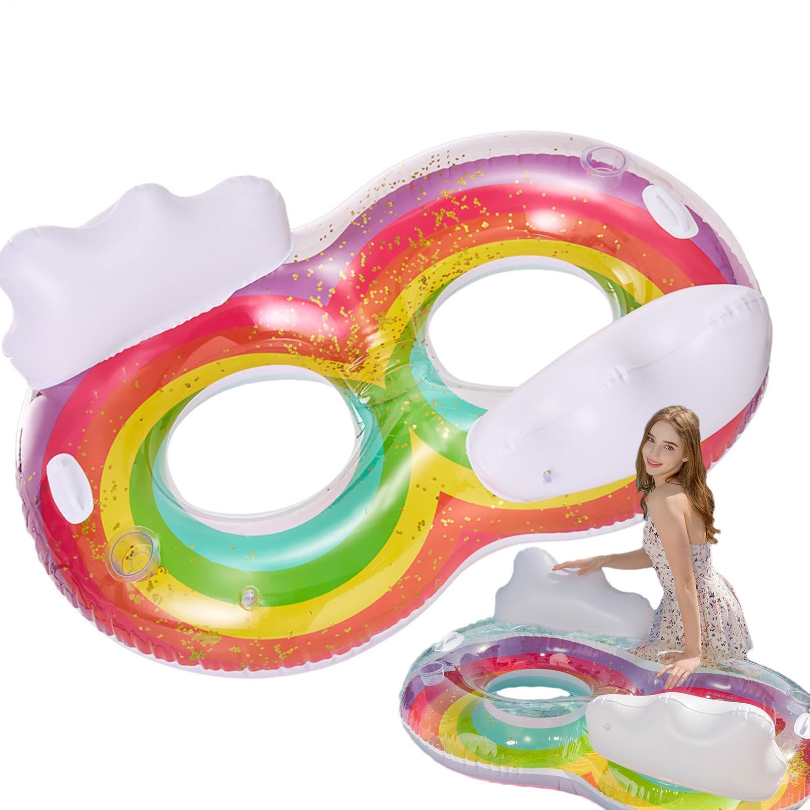 Ciambella da nuoto per adulti, , gonfiabile, extra grande, spessa