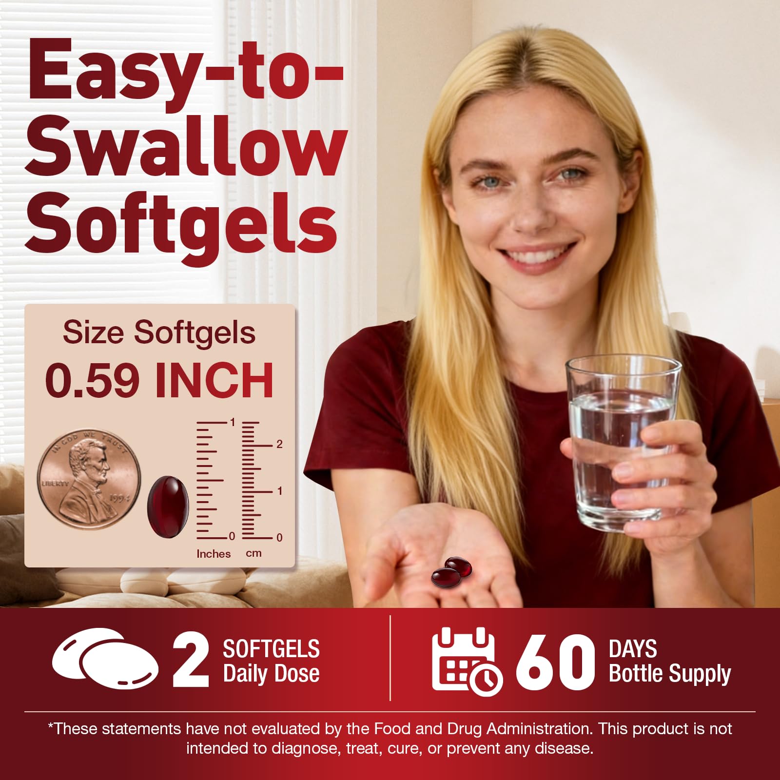 10-IN-1 Astaxanthin Supplements 24mg,Fresh Microalgae Source,120 Softgels — Amazon image 7