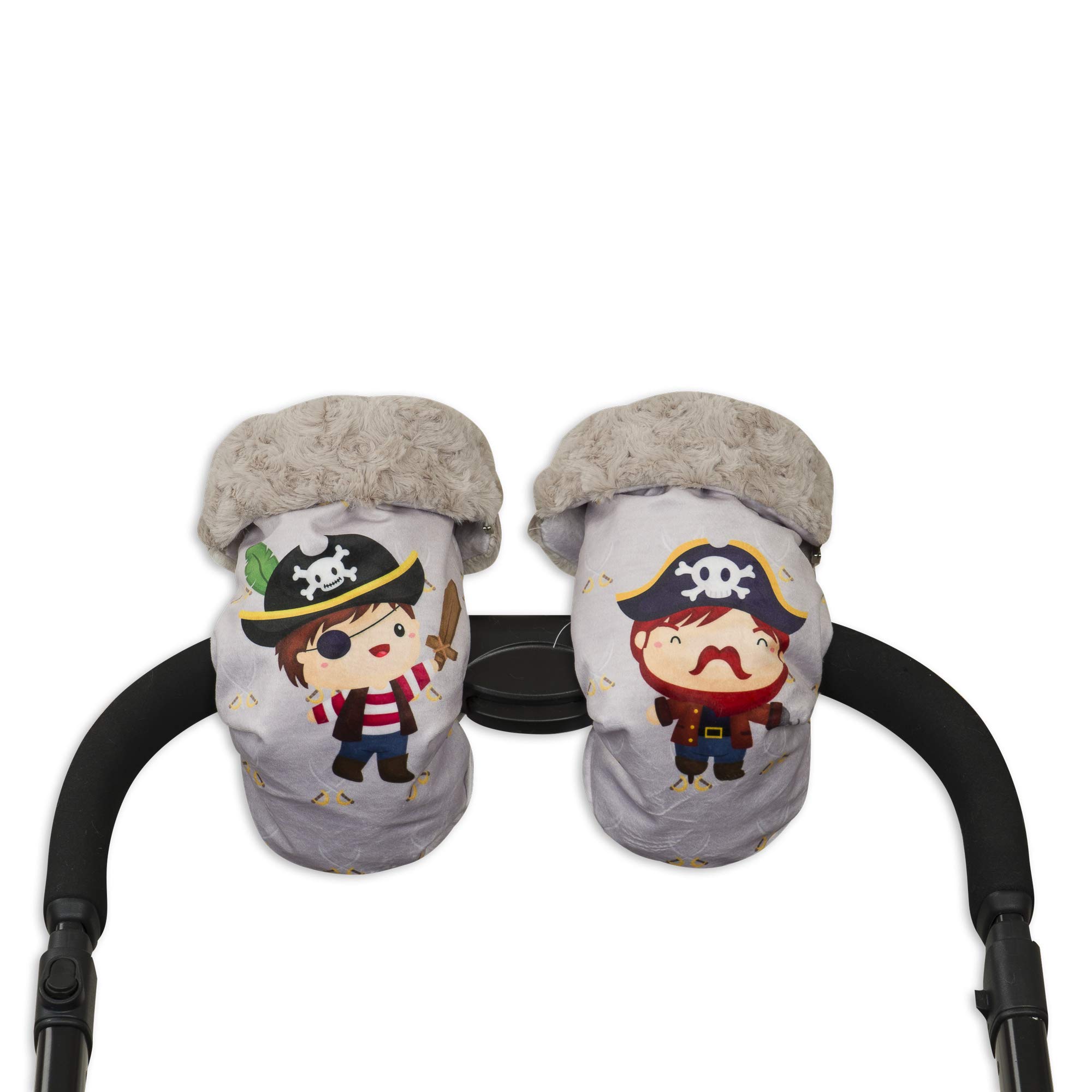 Saco de Bebé Universal Silla con Cubre Pies Polar, Desmontable con Cremalleras. Lavable a máquina. (Bad Pirate)