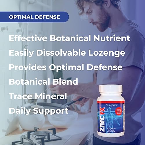 Miniatura 4 de Youngevity Zinc Fx - Zinc + oligominerales + saúco + astrágalo - Apoyo inmunológico masticable - Altamente absorbente - Delicioso - 30 unidades