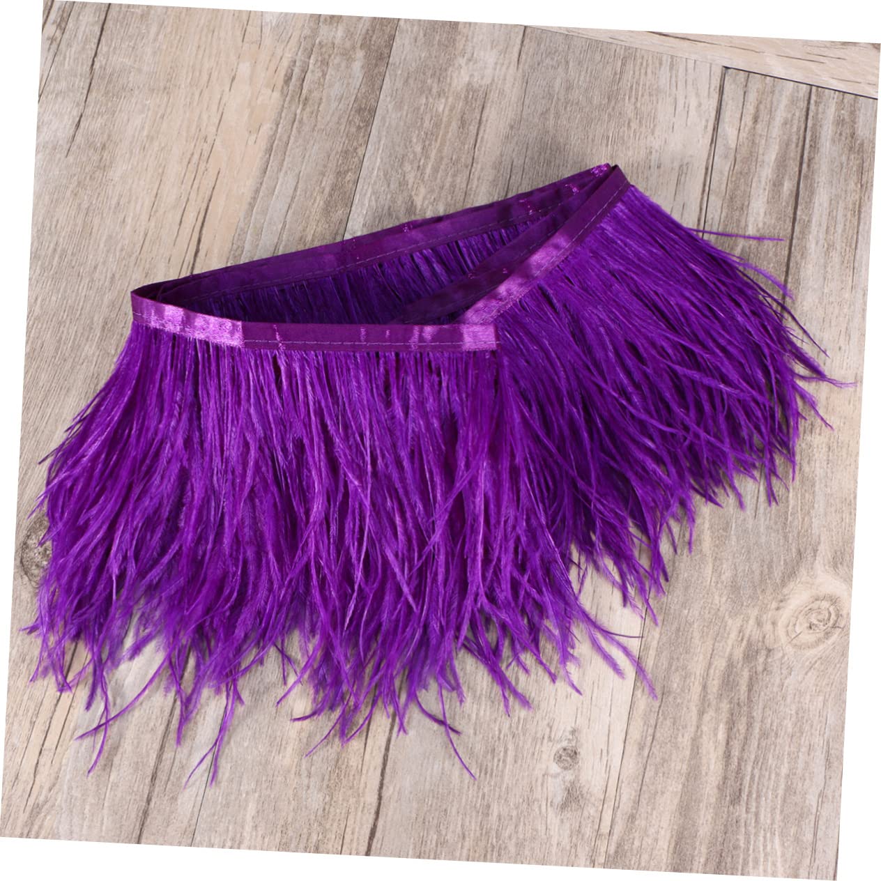 SEWACC 3pièces Franges De Plumes Autruche Violettes De Mètres Pour Couture De Robes Décoration Et Costumes Élégants Accessoire Parfait Pour Mariages Et Fêtes