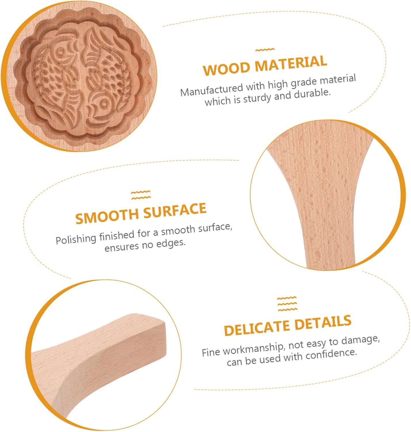 3pcs Moon Cake Cookie Stamp Molds Pumpkin Fake Cake Cake Cookie Molds Kitchen Cookie Cookie Press Molds