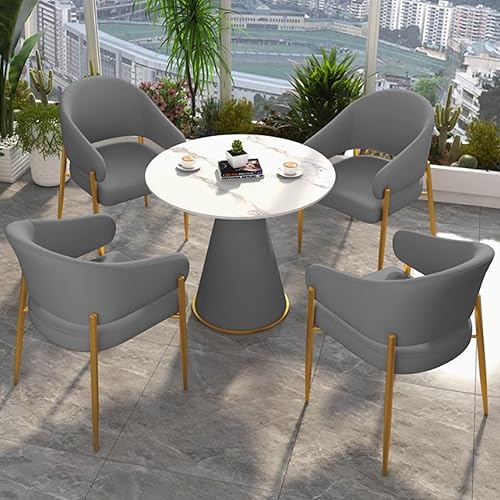 YVYKFZD Mesa redonda de conferencias, mesa de oficina, sala de recepción, mesa de club, juego de mesa de comedor de cocina simple, mesa de sala de