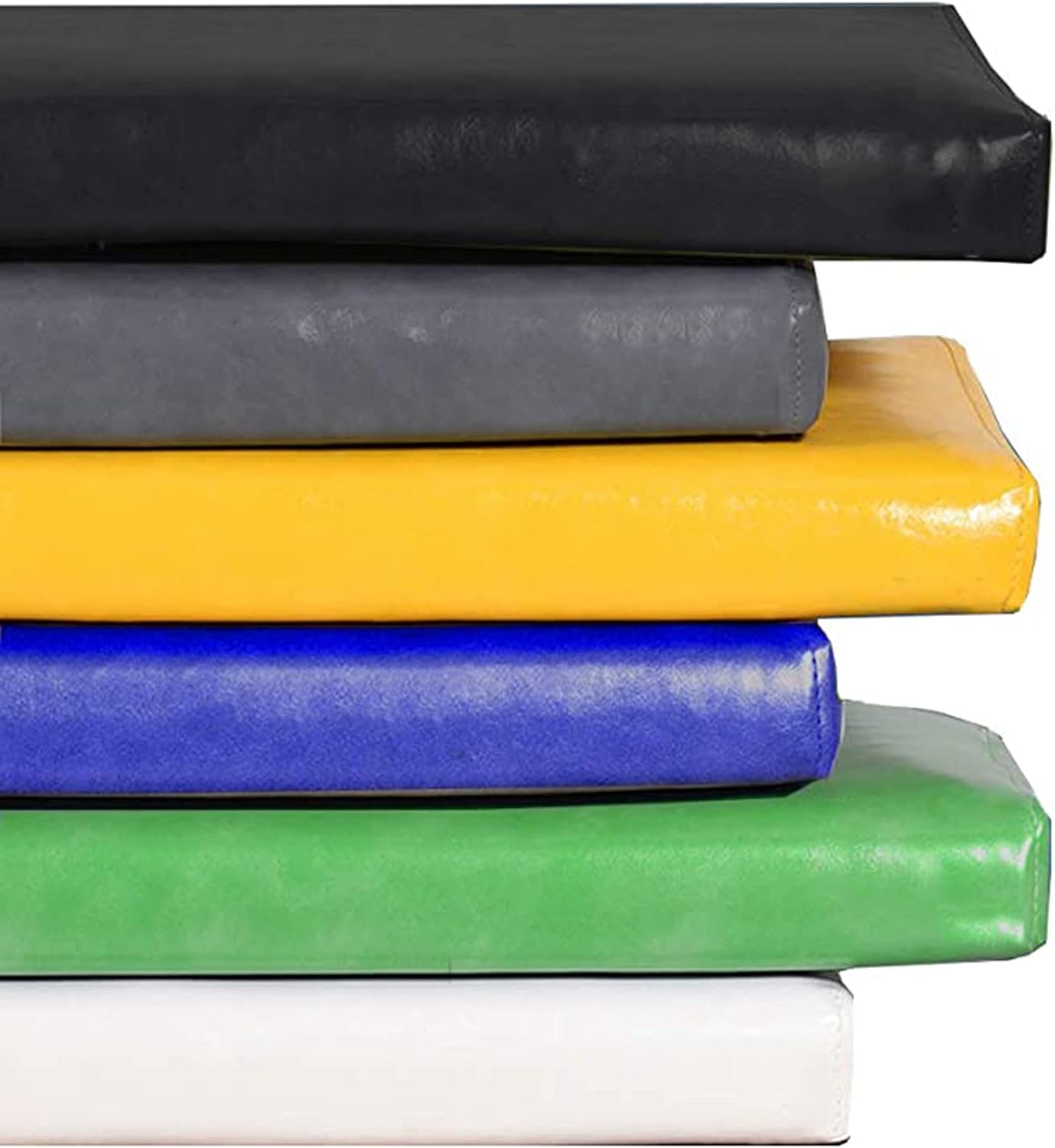 Hruile Luxury Garden Bench Pad Waterproof PU Leather Chair Cushion