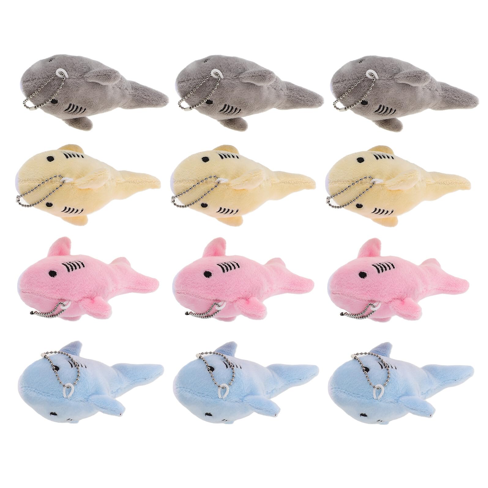 Mini peluche requin porte-clés coloré pour décorer les sacs d'école