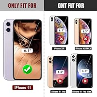 Vista 2 de Mitywah Funda impermeable para iPhone 11, resistente y duradera, de metal, protección de pantalla integrada, impermeable, a prueba de golpes, a Negro