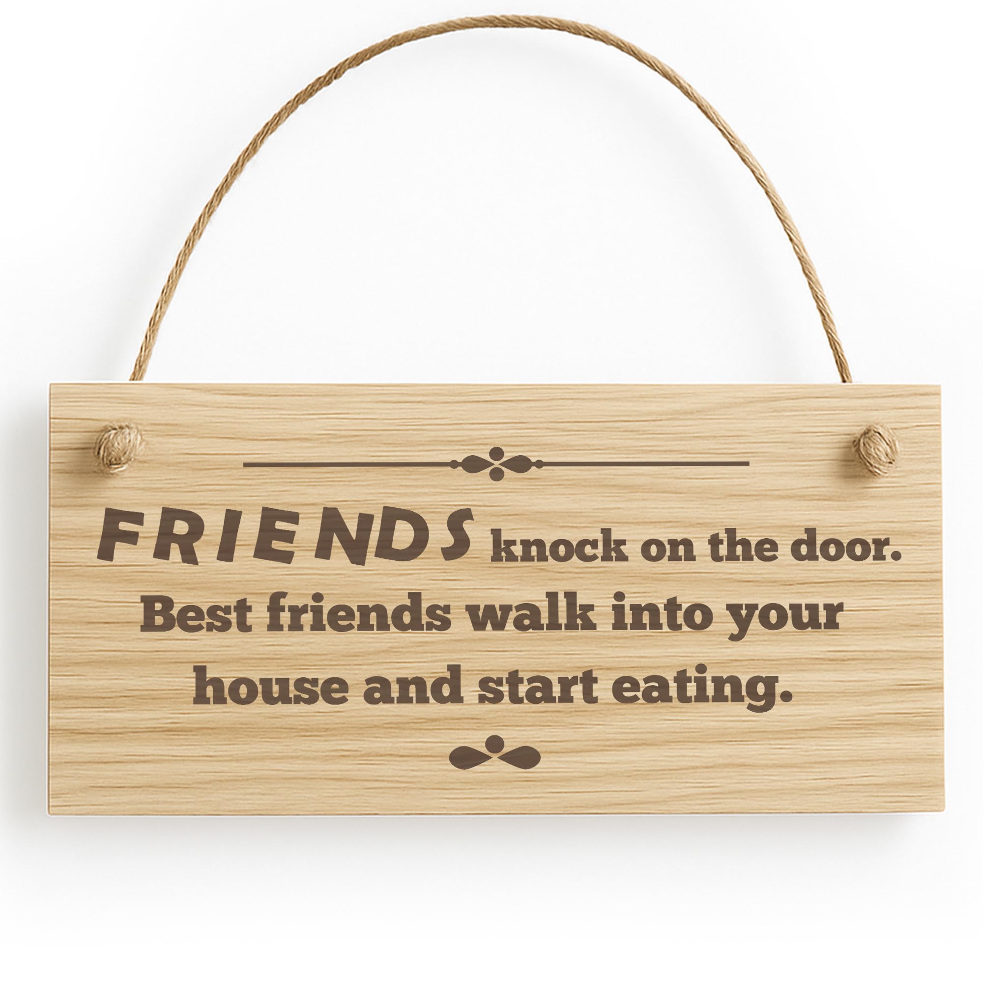 Red Ocean Funny BEST FRIEND PLAQUE Friendship Sign For Him Her Best Friend Birthday Hanging Wood Sign For Keepsake