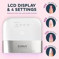 SUNUV UV LED Körömszárító Lámpa 48W Professzionális Gél Lakk Szárító Automatikus Érzékelővel LCD Kijelzővel Otthoni és Szalon Használatra 4