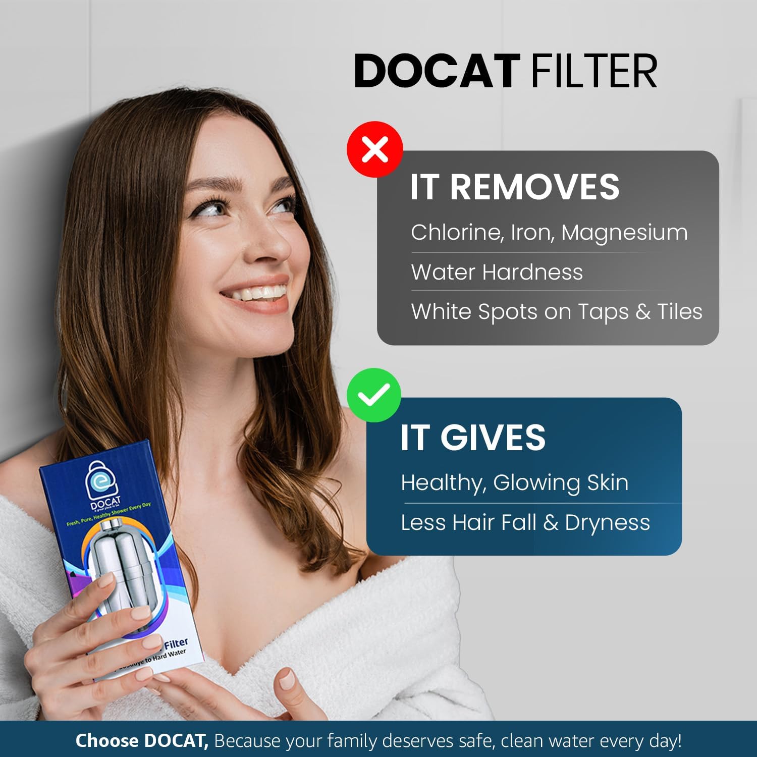 DOCAT Hard Water Filter - Cleaner Showers & Taps -4 DOCAT Hard Water Filter - Cleaner Showers & Taps -4