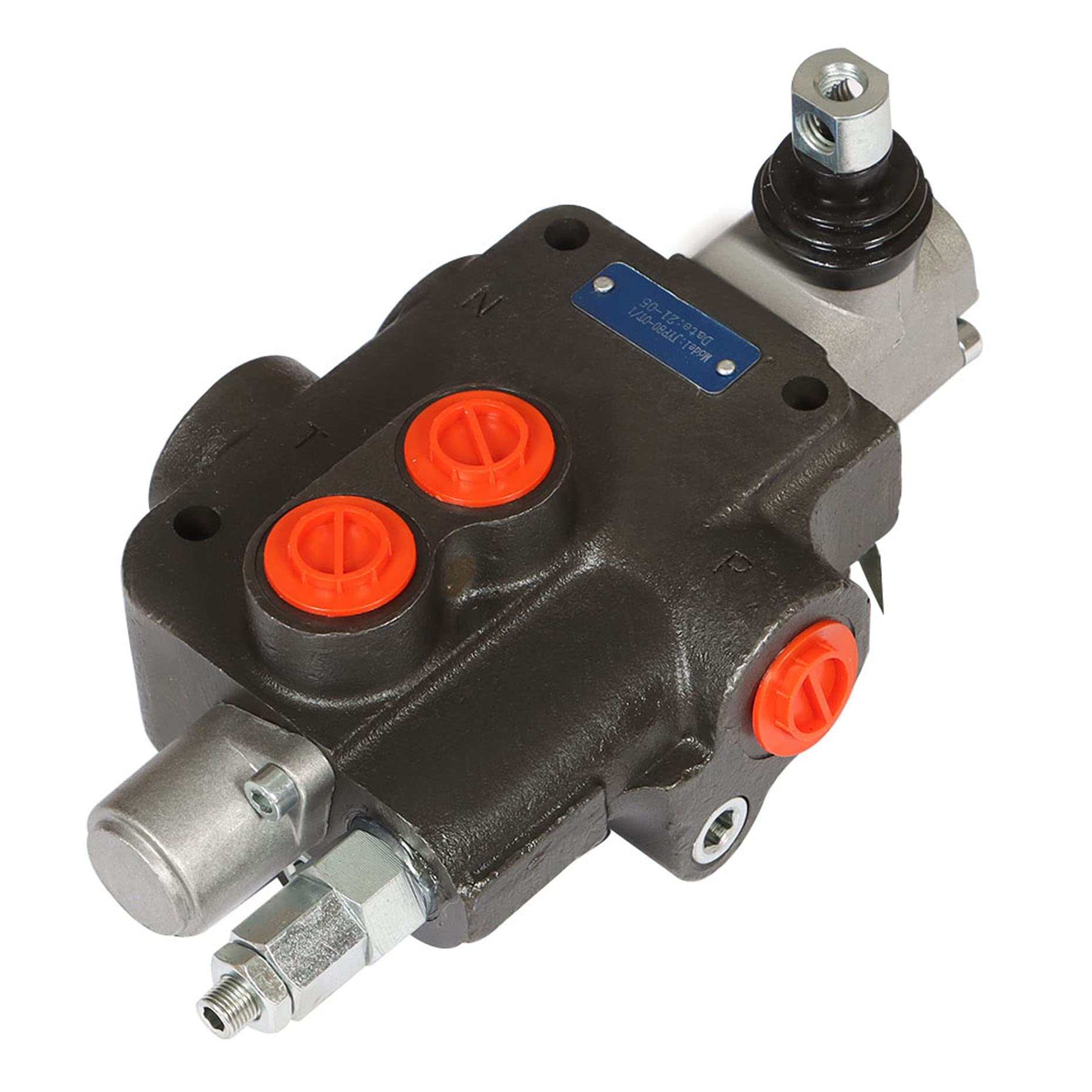 Válvula hidráulica de 1 carrete de 21 GPM 3600 PSI con puertos SAE, válvula de control direccional ajustable hidráulica para tractores pequeños, tractores y cargadores