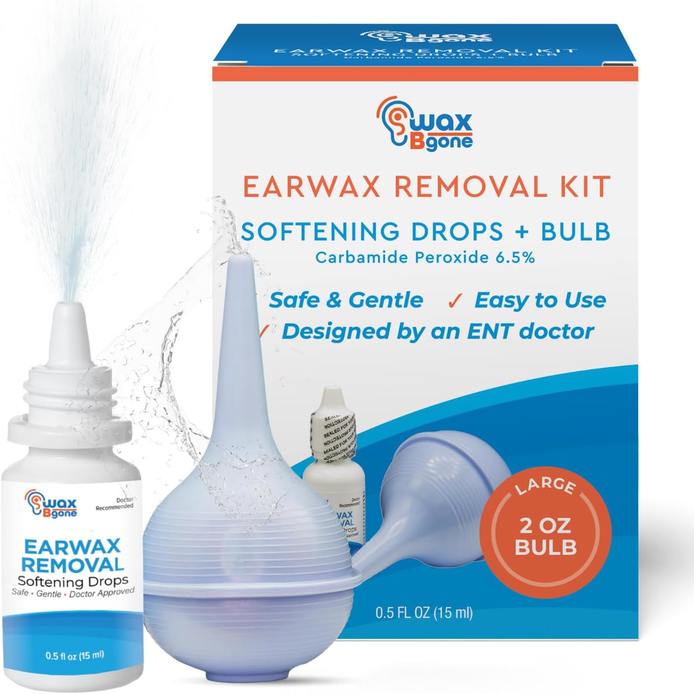 Debrox Ear Wax Removal Drops, Gentle Microfoam Ear Wax