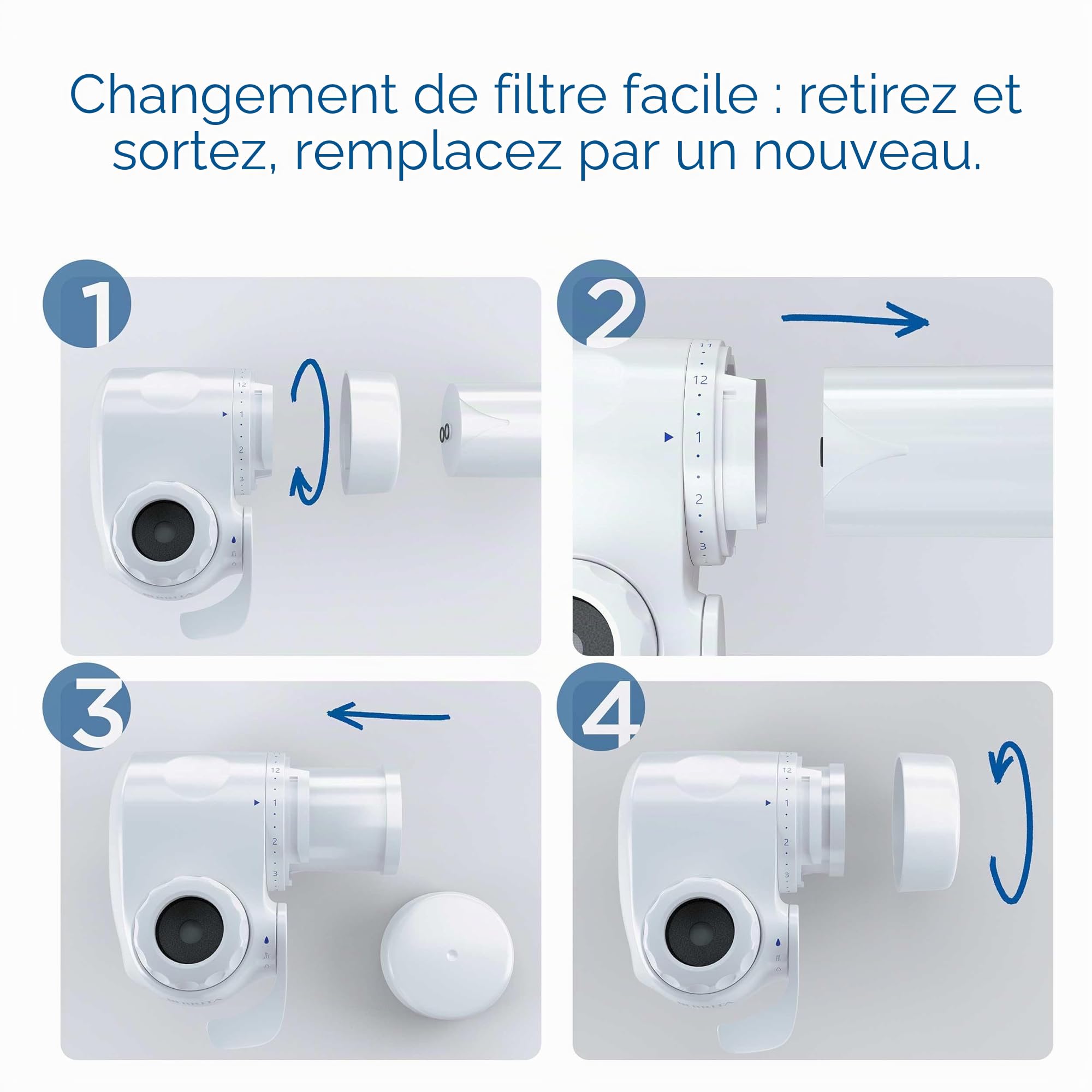 BRITA ON TAP V (600L) Cartouche de rechange pour filtre à eau – Pour une eau durable de bon goût, réduit les micro particules, PFAS, métaux lourds et autres substances qui altèrent le goût