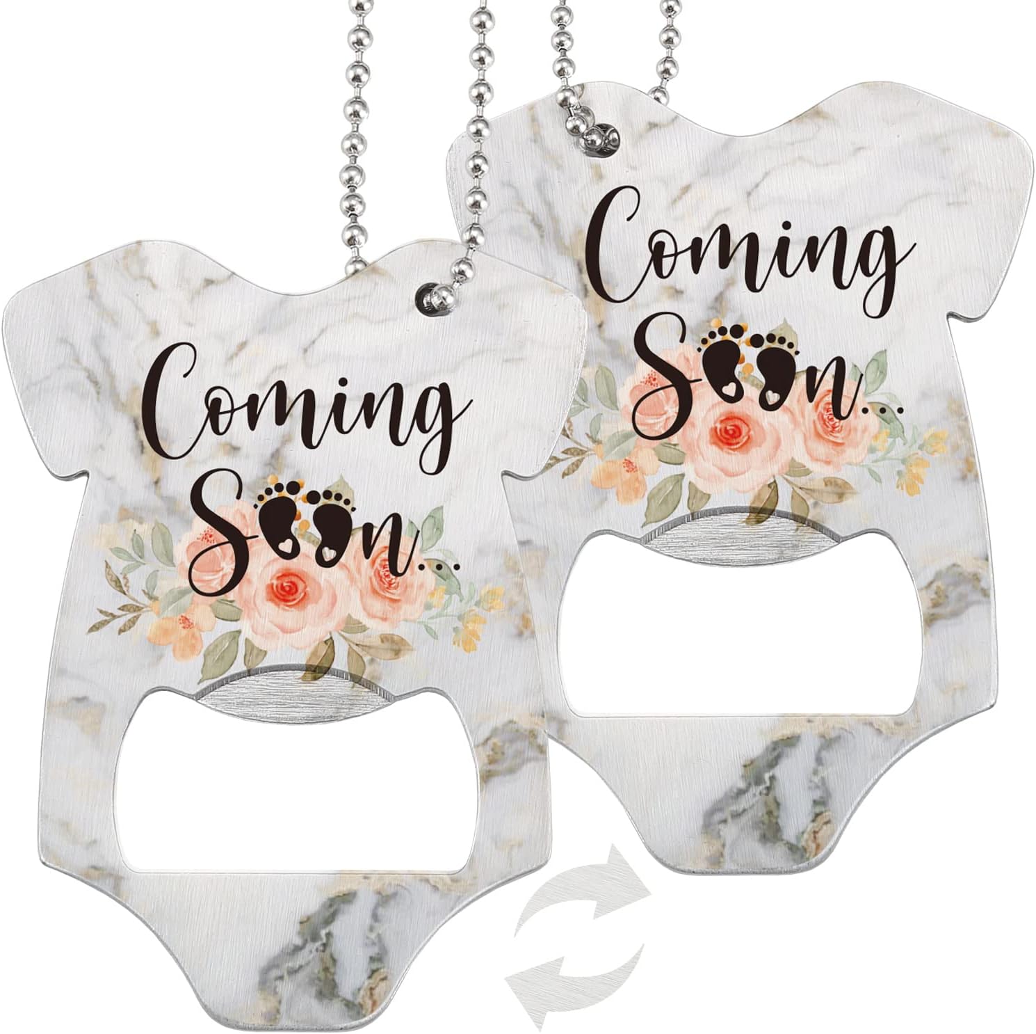 Cute Baby Bottle Openers Pregnancy Announcement Ornament