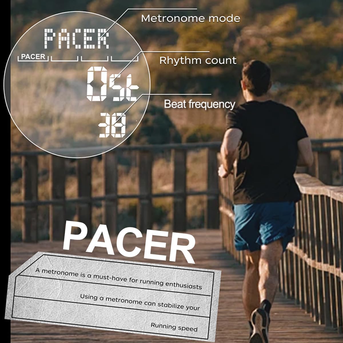 findtime Montre numérique pour homme avec podomètre, compteur de pas, boussole militaire, étanche, montre de sport, compteur de calories, montre de course à pied, chronomètre, compte à rebours