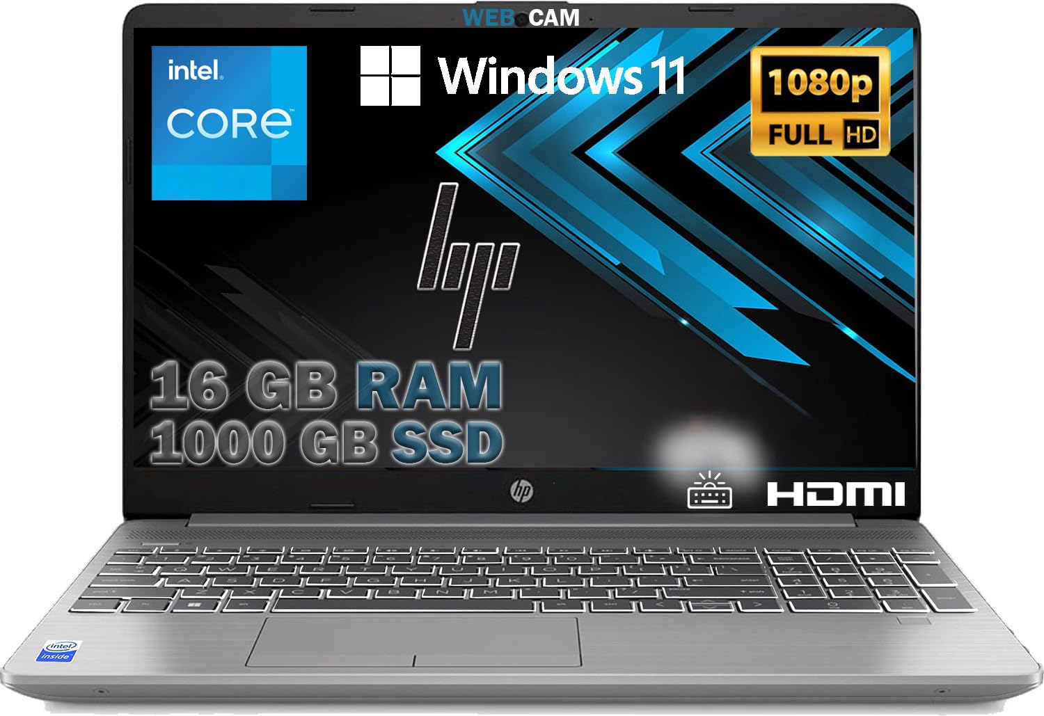 HP 250 G8 Notebook Silver Intel Core i3 11Th up to 4.0 Ghz, Ram 16