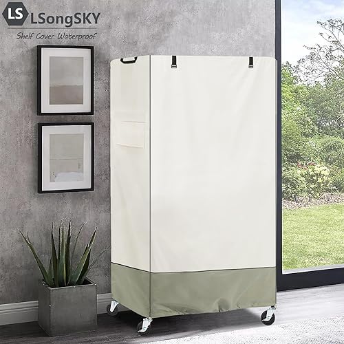 Miniatura 5 de Funda impermeable para estantes de alambre, resistente al agua, mantiene el garaje, el armario, la cocina, el patio ordenado, se adapta a estantes