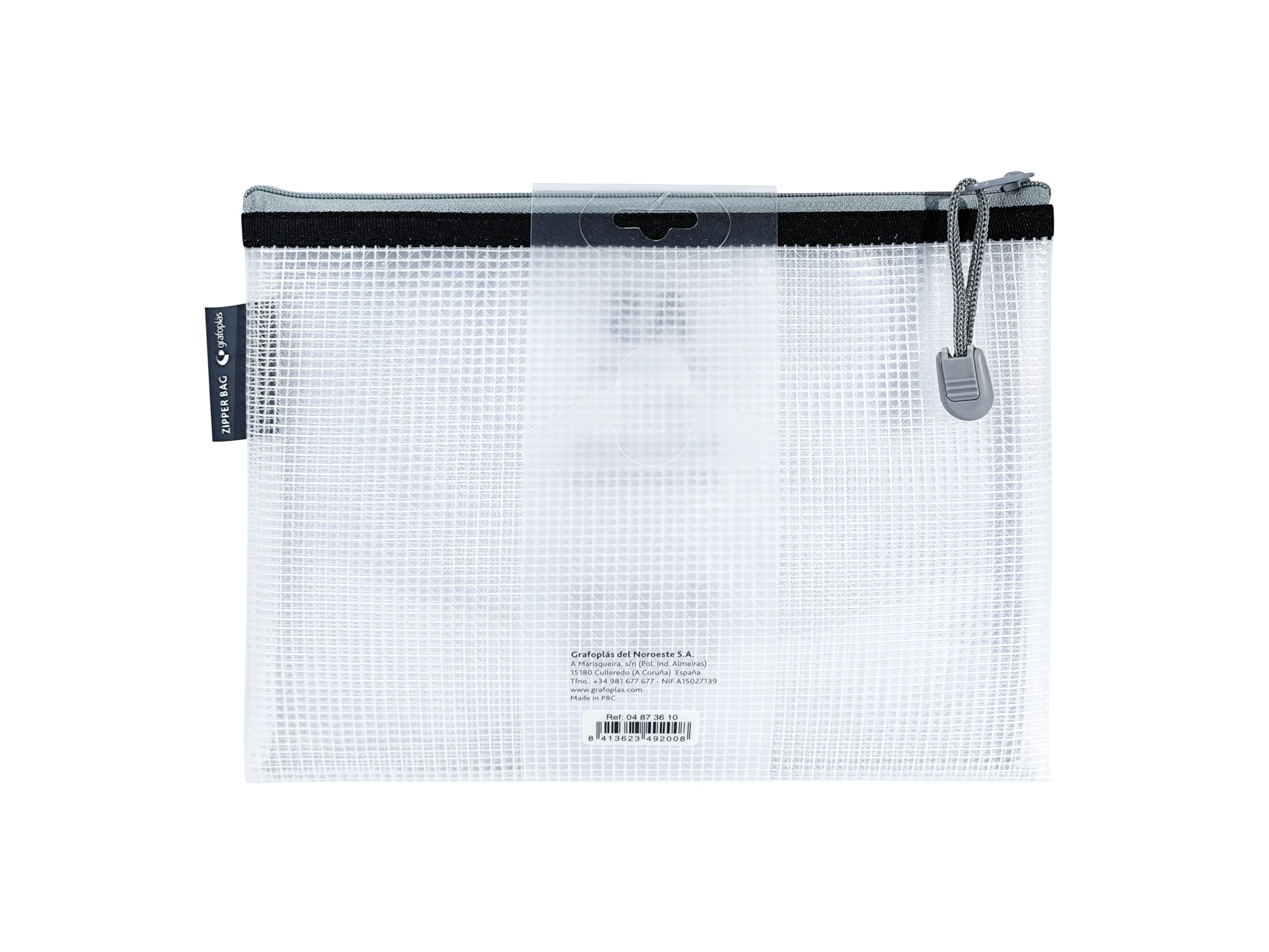 Grafoplás | Zip Bag EVA Soft A6 | Mint Pastel Colour | Soft Touch | Zipper Bag Made With Transparent EVA Rubber | Perfect For Protecting And