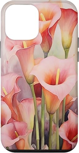 Miniatura 1 de iPhone 12 mini Calla Lilies Flower Floral Watercolor Case