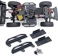Vista 5 de MORLORDY RC Rock Rails pedal lateral placa de pie placa de pie toboganes de roca para 1/24 RC Crawler Accesorios de coche SCX24 actualizaciones