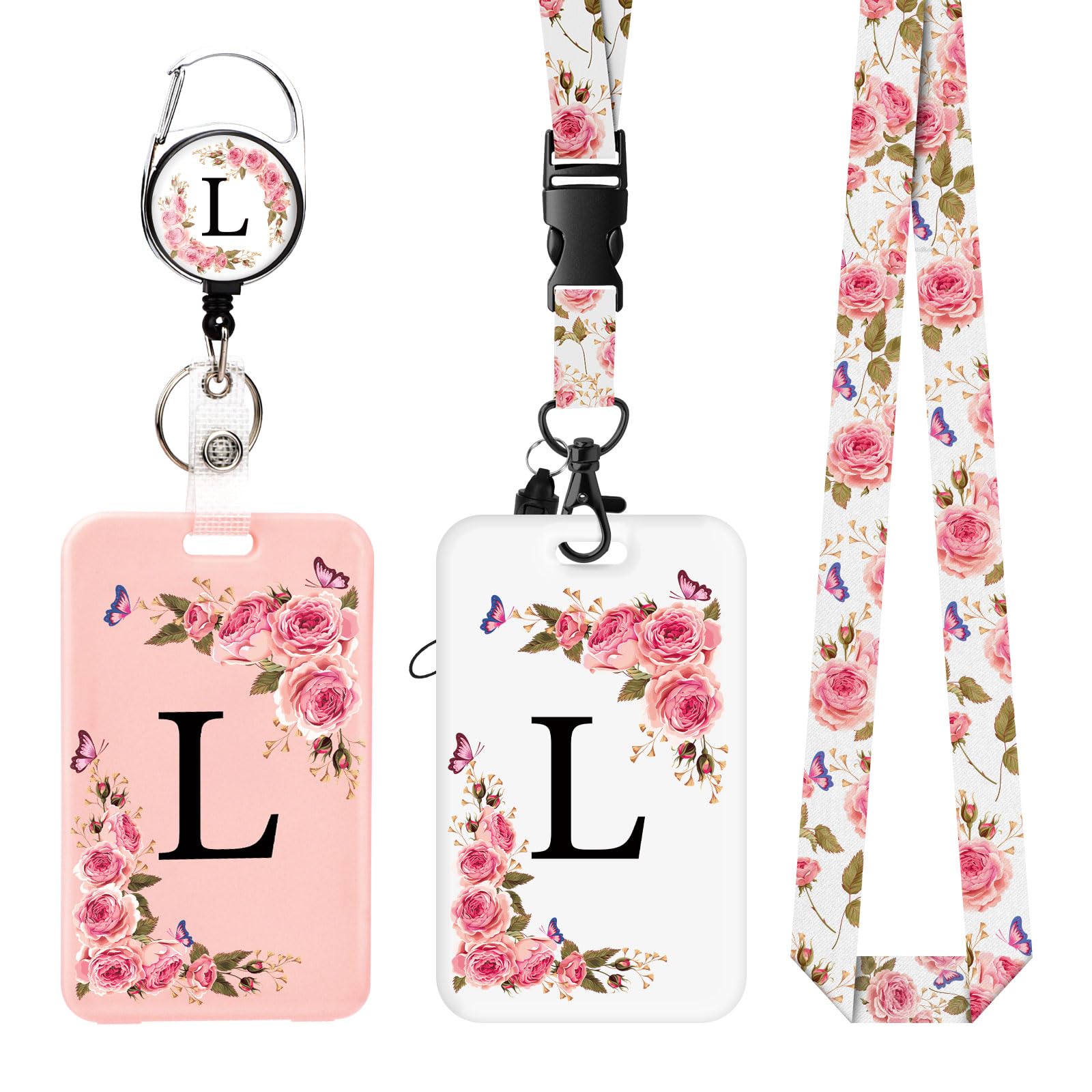 2 Pack A-Z Letter Lanyard with Card Holders
