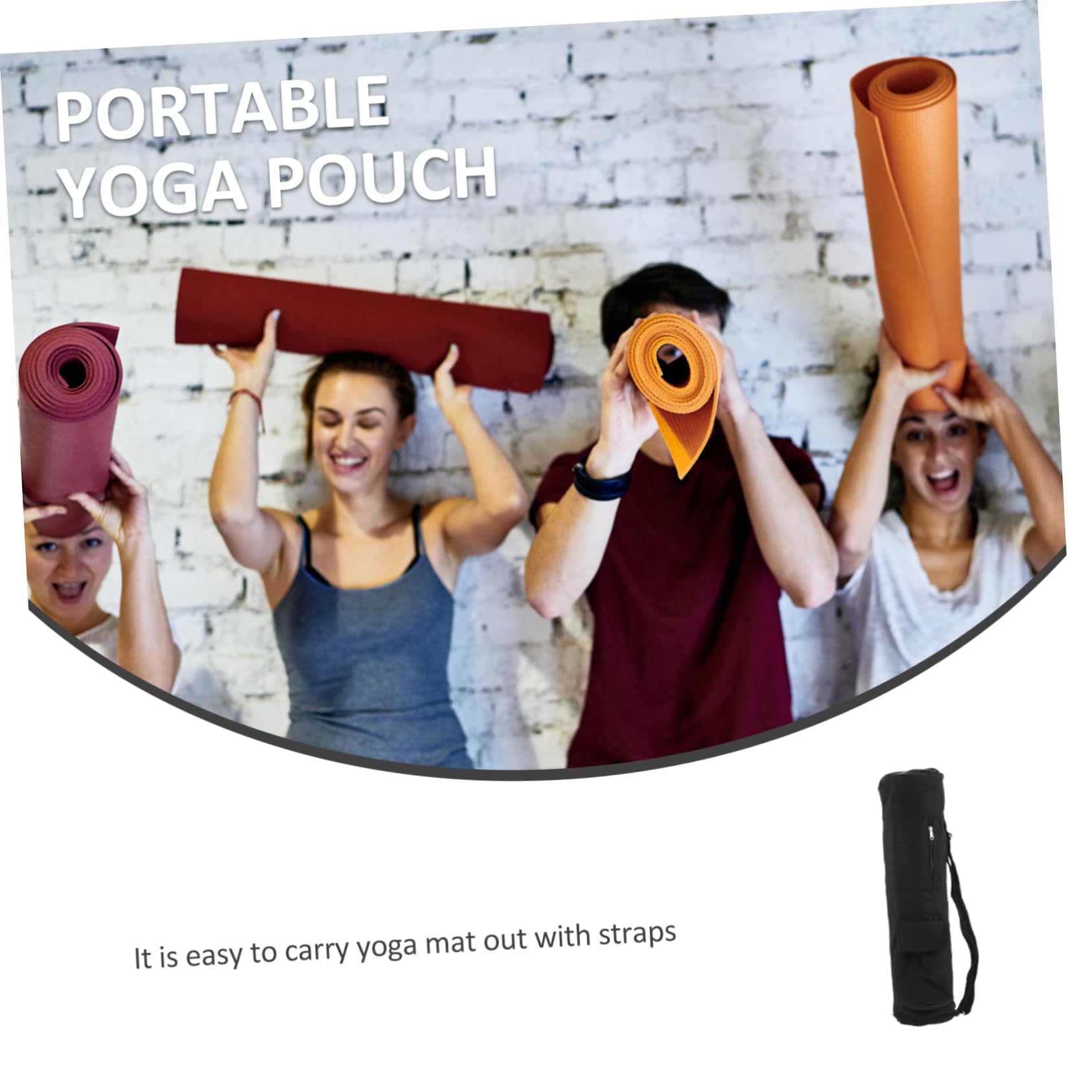 Bolsa para Esterilla de Yoga de Gran Capacidad Ligera y Fácil de Llevar, Hecha de Algodón y Lino, Ideal para Practicantes de Yoga y Uso Diario