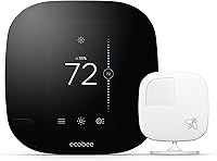 ecobee3 Smarter Wi-Fi Thermostat with Remote Sensor, 2nd Gen | Alexa & HomeKit Smart Home Comfort