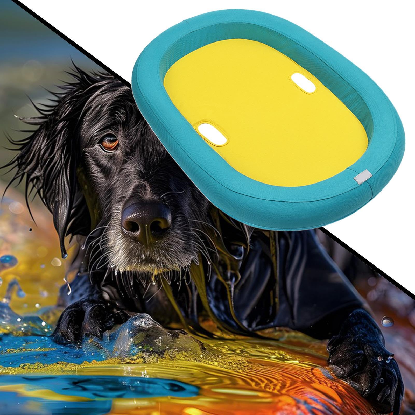 Hundeschwimmhilfe Für See | Weiche Schwimmhilfe Für Haustiere An Heißen Tagen - Welpen Wasser-Spielmatte Für Outdoor-Spaß Mit Komfortablem Design