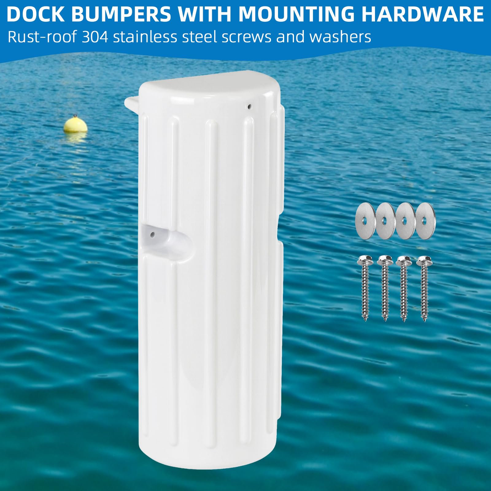 Defensa de muelle, protección versátil para el borde lateral del muelle, parachoques de grado marino con resistente a los rayos UV y a los impactos, protector de muelle que añade protección para barco