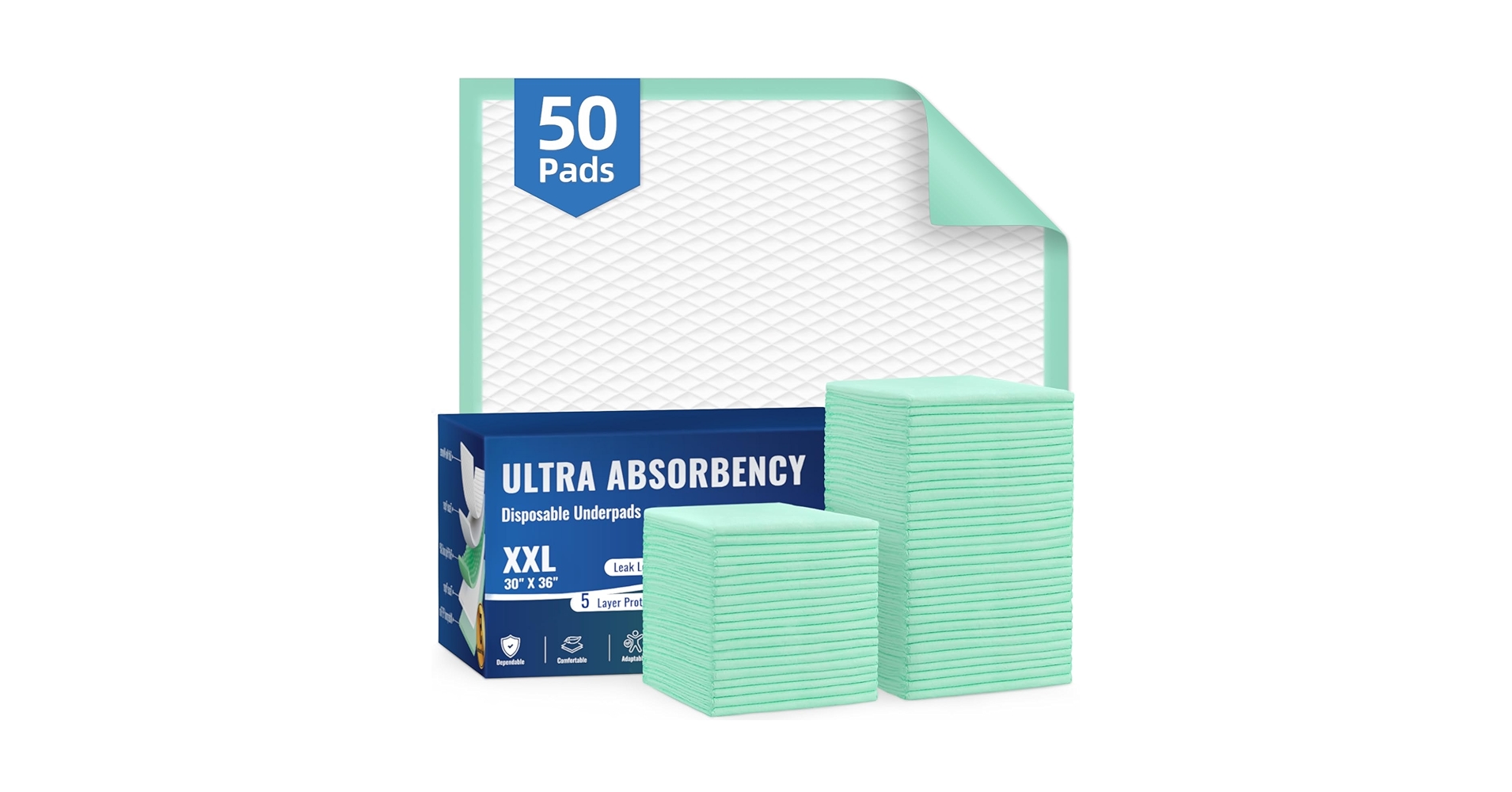 Amazon.com: AOZITA 50-Pack Disposable Underpads 30