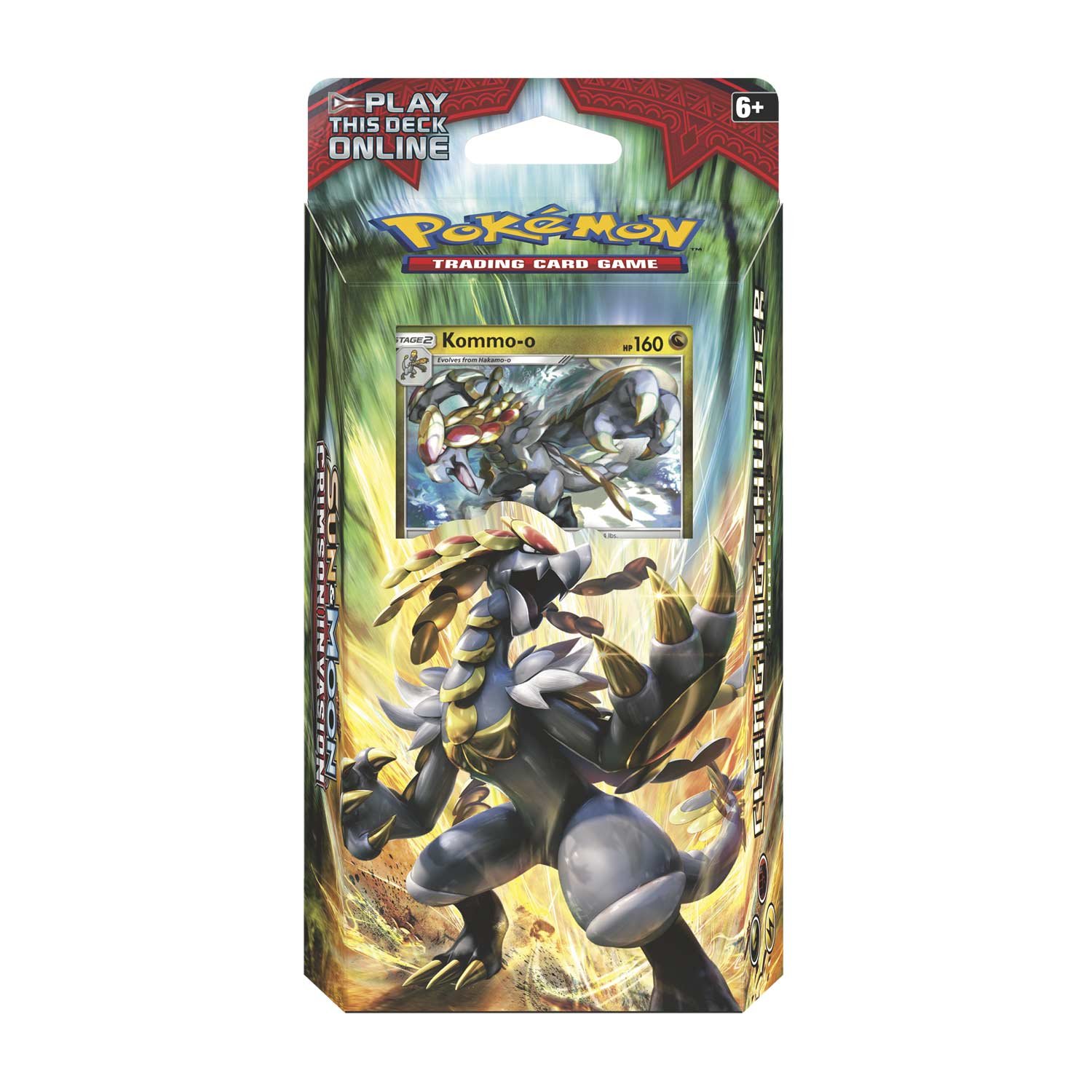 Amazon.com: Pokemon Sun & Moon Crimson Invasion Clanging Thunder Theme Deck  : Toys & Games