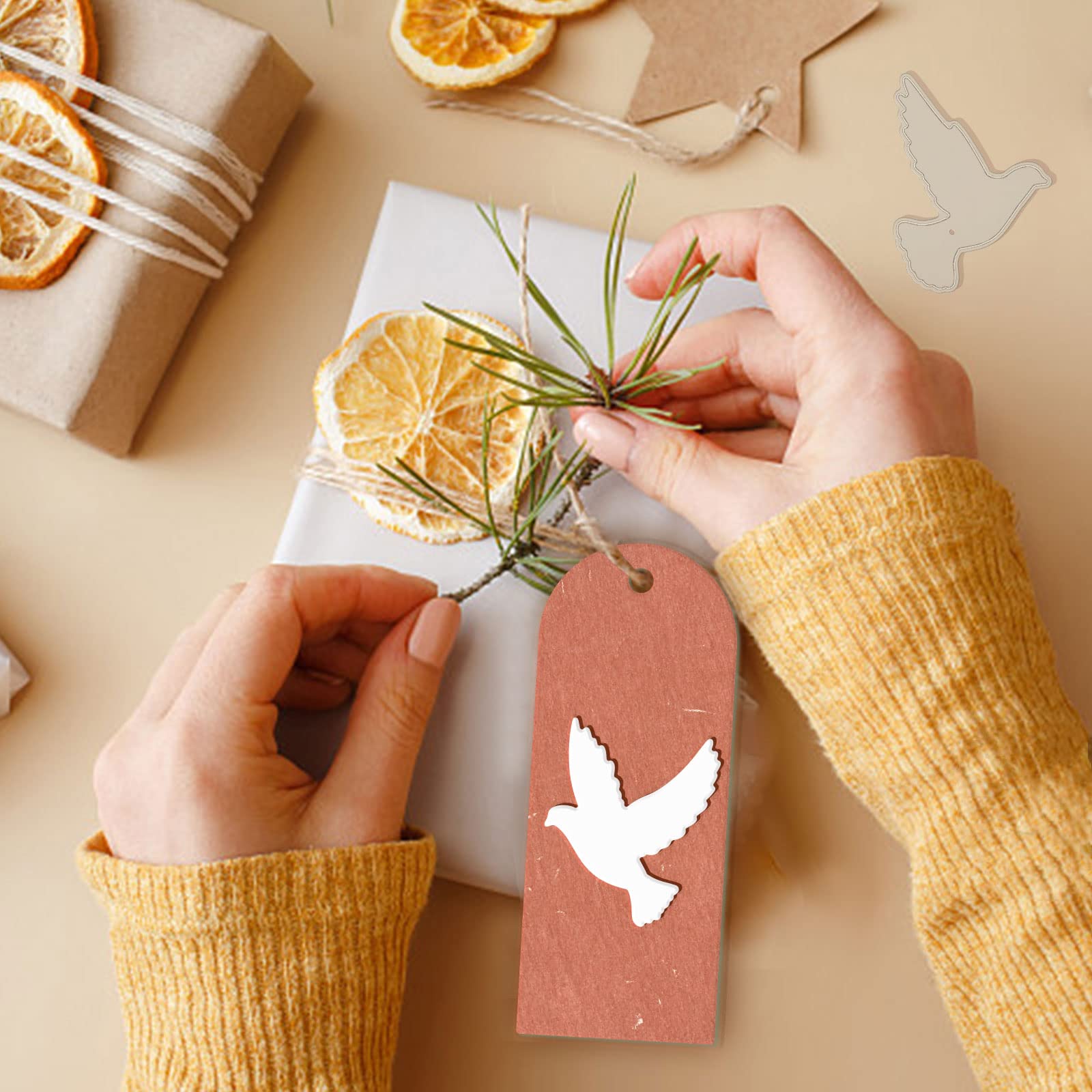 GLOBLELAND Birds Cutting Dies Metal Crows Pigeons Die Cuts Embossing Stencils Template for Paper Card Making Decoration DIY Scrapbooking Album Craft Decor - Image 4
