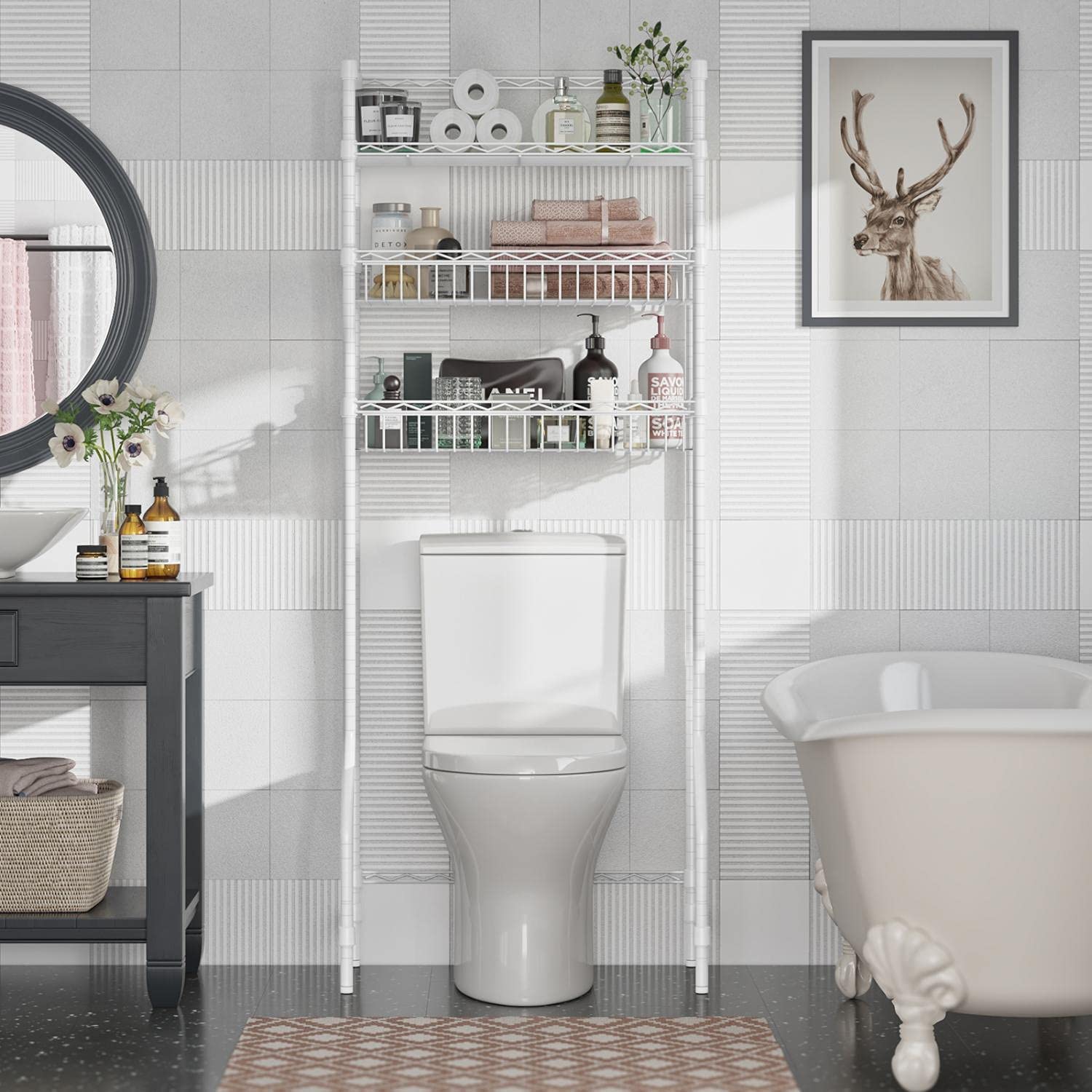 VIPEK X7 Over The Toilet Storage Bathroom Space Saver Rack Heavy Duty