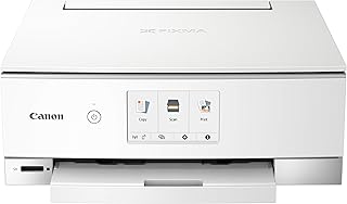 Canon TS8320 All in One Wireless Color Printer, Copier, Scanner, Home Inkjet Printerwith Mobile Printing, White, Works wit...