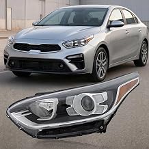 Left Driver Headlight Headlamp For 2019-2021 KIA Forte Sedan Halogen With DRL