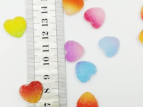 Miniatura 6 de 50 dijes de gelatina de azúcar suave de caramelo, kit de fabricación de joyas de resina para hacer manualidades, cuentas de slime de resina de