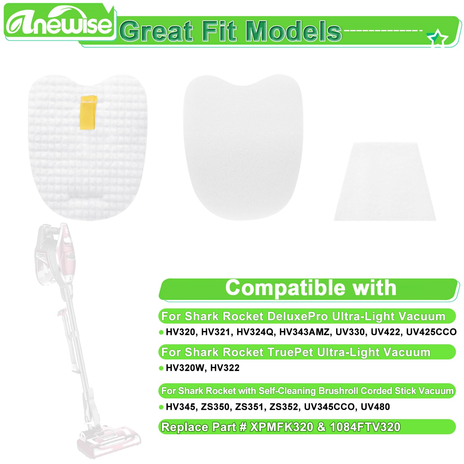 Amazon.com: HV343AMZ Filter Replacement for Shark Rocket