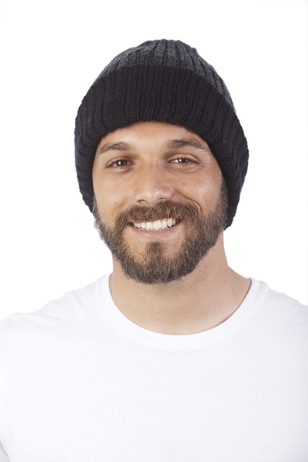 Reversible Alpaca Wool Hat - Warm & Soft Peruvian Unisex Beanie - Image 5