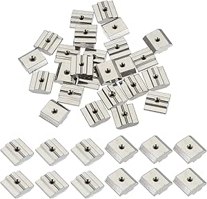 Uxcell Sliding T Nuts, Hammer Head Fastener Nut Thread T Slide Drop In Nuts For European Standard M5