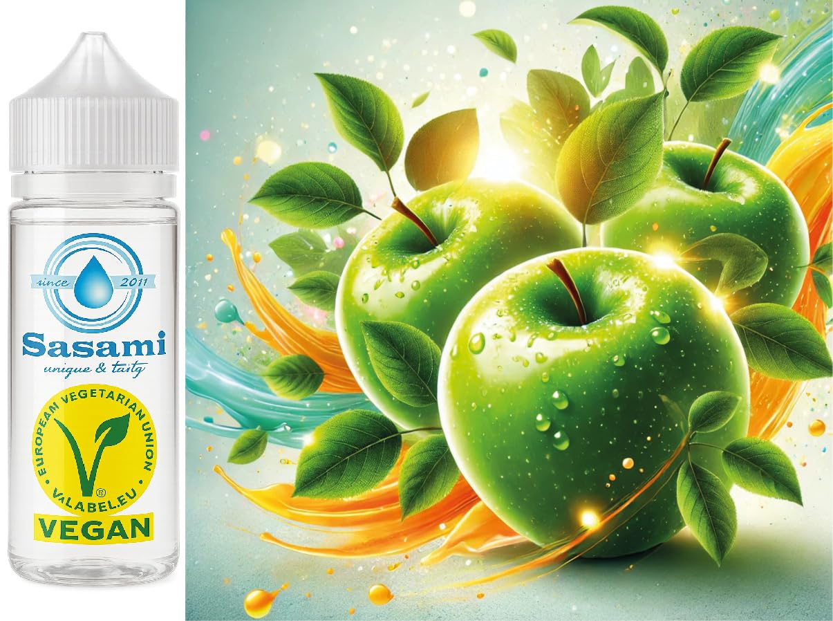 Aroma concentrato mela Granny Smith - vegano - Sasami - 100ml